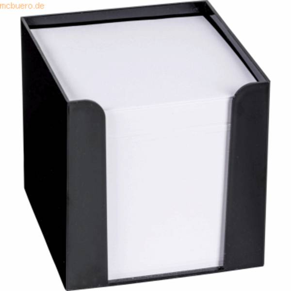 Zettelbox 9,5x9,5x9,5cm schwarz
