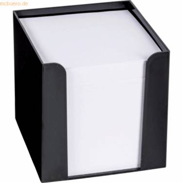 Zettelbox 9,5x9,5x9,5cm schwarz