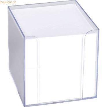 Zettelbox 9,5x9,5x9,5cm transparent-0