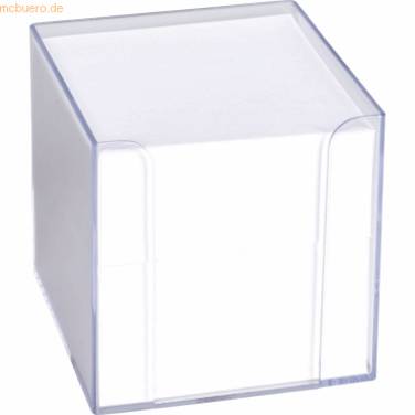 Zettelbox 9,5x9,5x9,5cm transparent