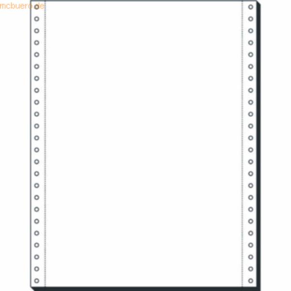EDV-Papier 12 Zoll x 240mm 1-fach 80g/qm blanko VE=2000 Blatt