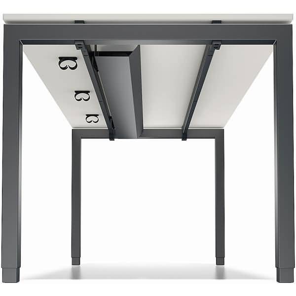 Kabelkanal für Schreibtisch Cito 2000mm Farbe anthrazitgrau-1