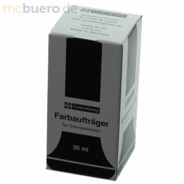 Stempelfarbe ohne Öl 35ml schwarz