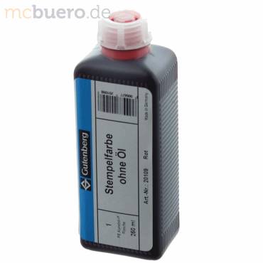 Stempelfarbe ohne Öl 250ml rot-0