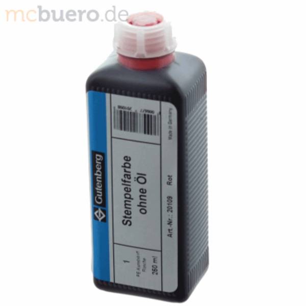 Stempelfarbe ohne Öl 250ml rot