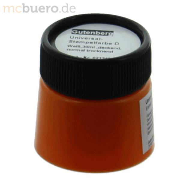 Stempelfarbe Universal D 30ml weiß