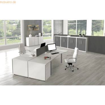 Schreibtisch StageOne Form 5 BxT 120x80cm weiß-1