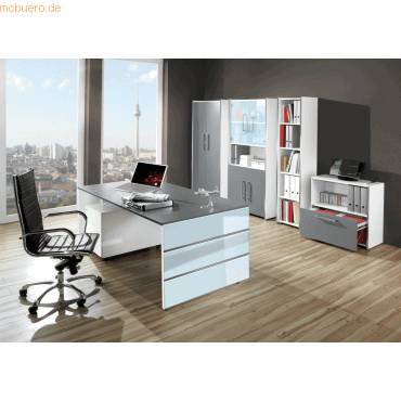 kerkmann Komplett-Arbeitsplatz LUGANO, graphit (71400838)-1