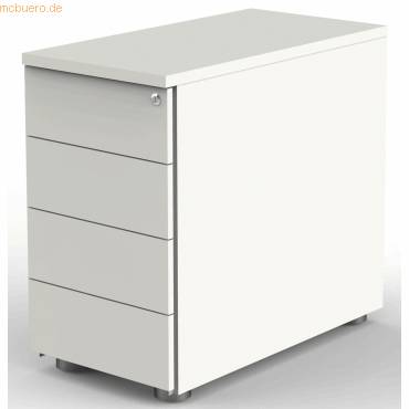 Standcontainer M-ove H720-760xB430xT800mm weiß m.4 Schubl.KERKMANN
