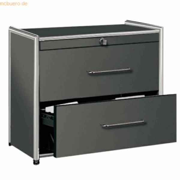 Hängeregistraturschrank Artline Transparent BxTxH 100x47x80cm anthrazit