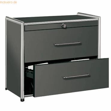 Hängeregistraturschrank Artline Transparent BxTxH 100x47x80cm anthrazit-0