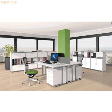 Sidebaord Artline BxTxH 236x38x78cm als Fächerregal weiß-1