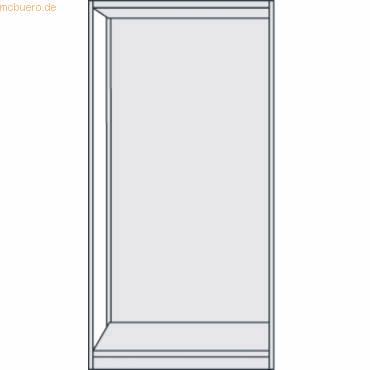 Büroregal Progress 500 Grundregal BxTxH 75x60x190cm leer mit Rückwand lichtgrau-0