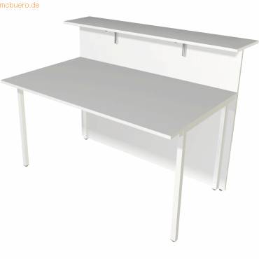 Anbau-Theke Atlantis Grundtheke 2-seitig gerade 135x92x108cm weiß-0