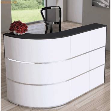 Theke Cento 1 BxT 180x195cm weiß/anthrazit-0