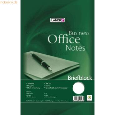 Briefblock Office A4 100 Blatt 70 g/qm blanko-0