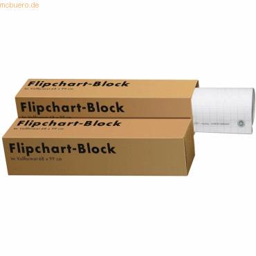 ELBA - Landré - Flipchart-Pad - 680 x 990 mm - 20 Blatt - Einfach - Universallochung (Packung mit 5)-0