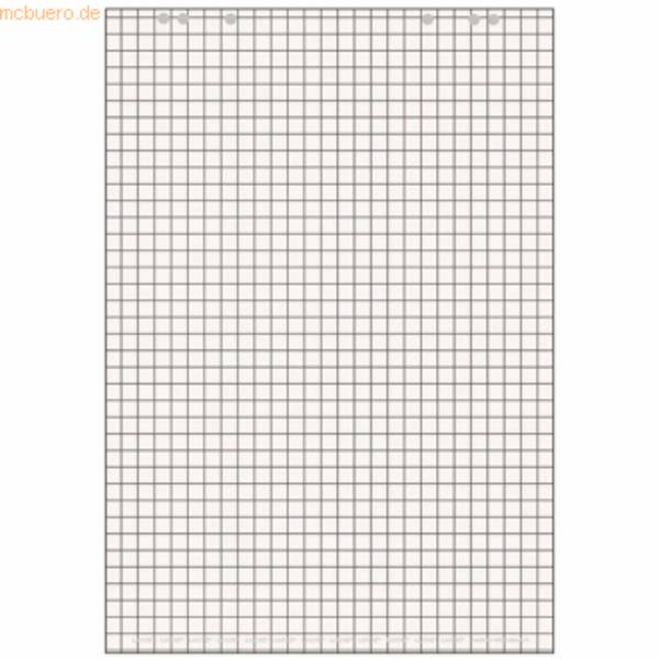 Flipchartblock Recycling 68x98cm 20 Blatt 80g/qm kariert 25 mm