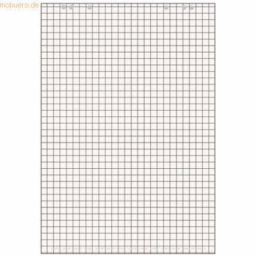 Flipchartblock Recycling 68x98cm 20 Blatt 80g/qm kariert 25 mm-0