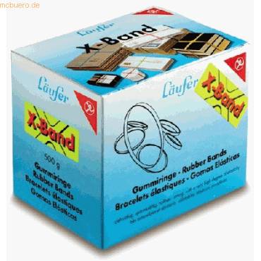 Gummibänder X-Band 80x11mm/50mm bunt sortiert 500g