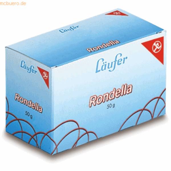 Gummibänder Rondella 80x4mm/50mm rot 50g