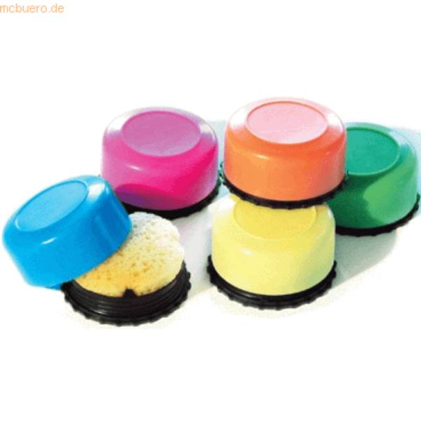 Schwammdose DM 55mm x 28mm farbig sortiert