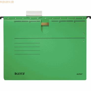 Leitz Hängehefter ALPHA 19840055 A4 kfm. Heftung grün 25 St./Pack.-0