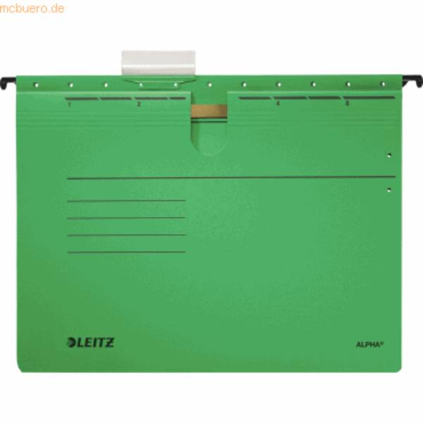 Leitz Hängehefter ALPHA 19840055 A4 kfm. Heftung grün 25 St./Pack.