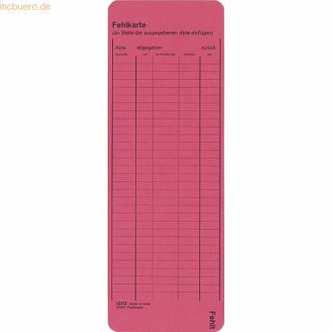 Leitkarte 24500025 rot 50 Stück-0