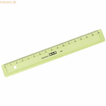 Lineal schmal 16cm transparent farbig sortiert-0
