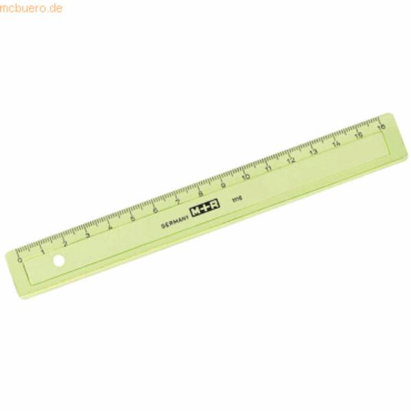 Lineal schmal 16cm transparent farbig sortiert