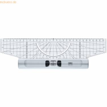 Roll-Lineal 30cm Acrylgals Winkelmesser Lupe