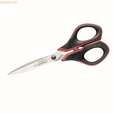 Schere Advanced Gel 17 cm schwarz/rot auf Blisterkarte-1
