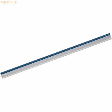Schneidelineal Linea eloxiertes Aluminium 80 cm silber/blau Blister-0