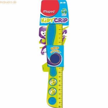 Lineal Kidy Grip 67% recycelter Kunststoff 20 cm sortiert-0
