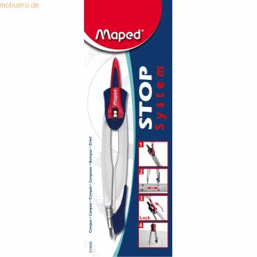 Zirkel Stop System 190mm farbig sortiert Blisterverpackung-0
