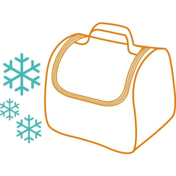 Lunch-Tasche isoliert Kids Origins blau 170x190x250mm-1