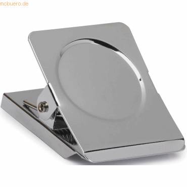 Papier-Klemmer mit Magnet 40mm hellsilber-0