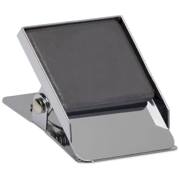 Papier-Klemmer mit Magnet 40mm hellsilber-1