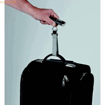 10 kg für Reisen und Angeln ABS Schwarz Nivvity Tragbare Gepäckwaage hängende Waage Tragbare elektronische Waage Praktischer Koffer Gepäckwaage 50 kg 