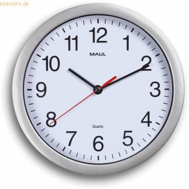 Wanduhr MAULrun 25cm silber-0