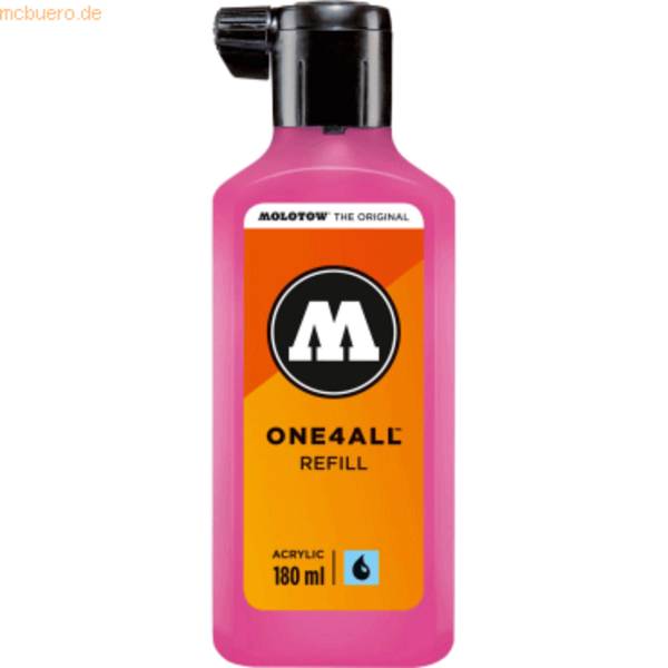 Nachfüllflasche ONE4ALL ACRYLIC 180ml, Nr. 217, neonpink