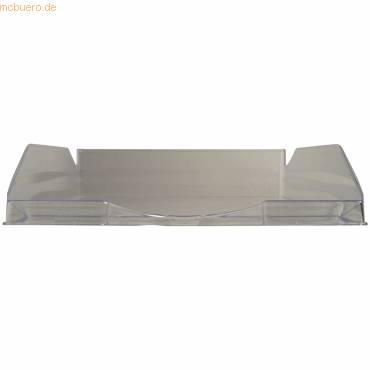 Briefablage Ecotray Office A4 transluzent grau-1