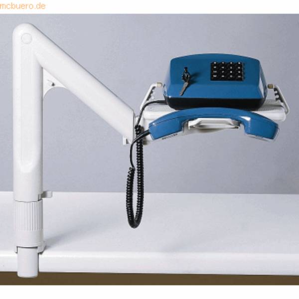 Telefon-Schwenkarm lichtgrau