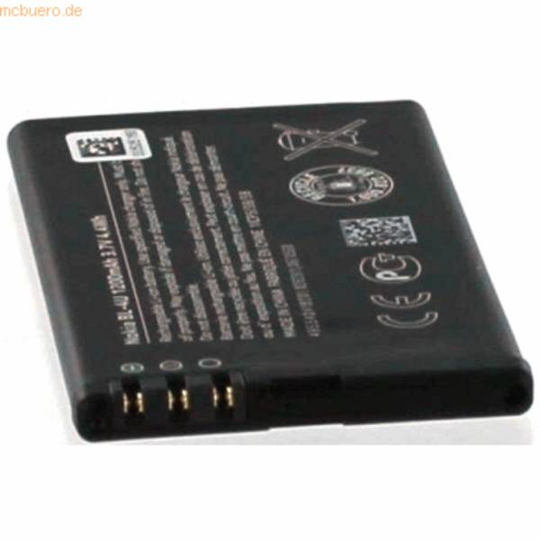 Akku für Nokia RM-953 Li-Ion 3,7 Volt 1000 mAh schwarz