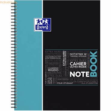 Notebook Studium A4+ kariert 5mm 80 Blatt 90 g/qm Optik Paper farbig sortiert-0