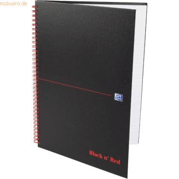 Spiralbuch Office Black 'n Red A4 liniert 8 mm 70 Blatt 90 g/qm-0