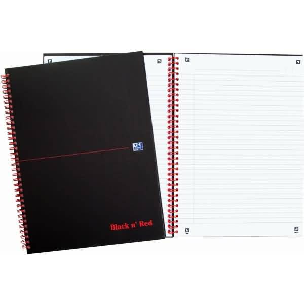 Spiralbuch Office Black 'n Red A4 liniert 8 mm 70 Blatt 90 g/qm-1
