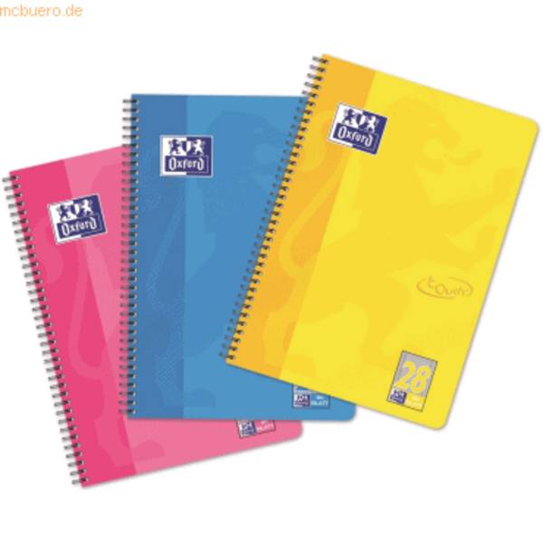 Collegeblock Touch A4+ Lineatur 28 sortiert 80 Blatt 90g/qm Optik Paper