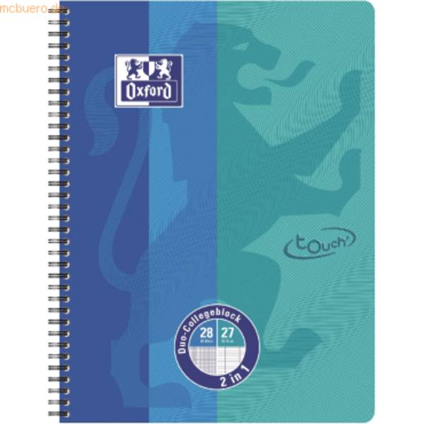 Collegeblock Schule Duo Touch A4+ Lineatur 28/27 50/30 Blatt